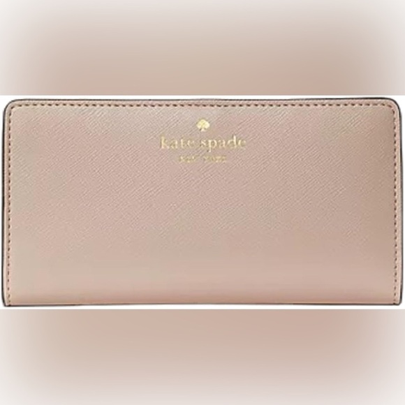 Kate Spade Leather Bifold Wallet Light Pink - Picture 1 of 6